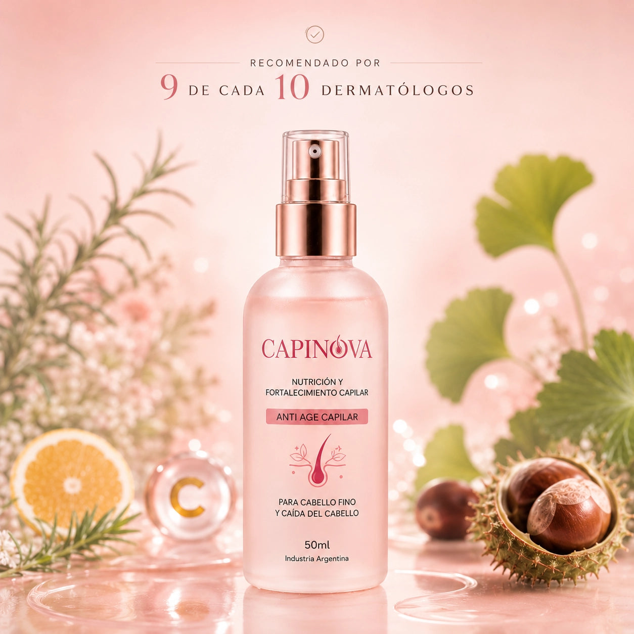 CapiNova - Spray Capilar diseñado para el Post Parto