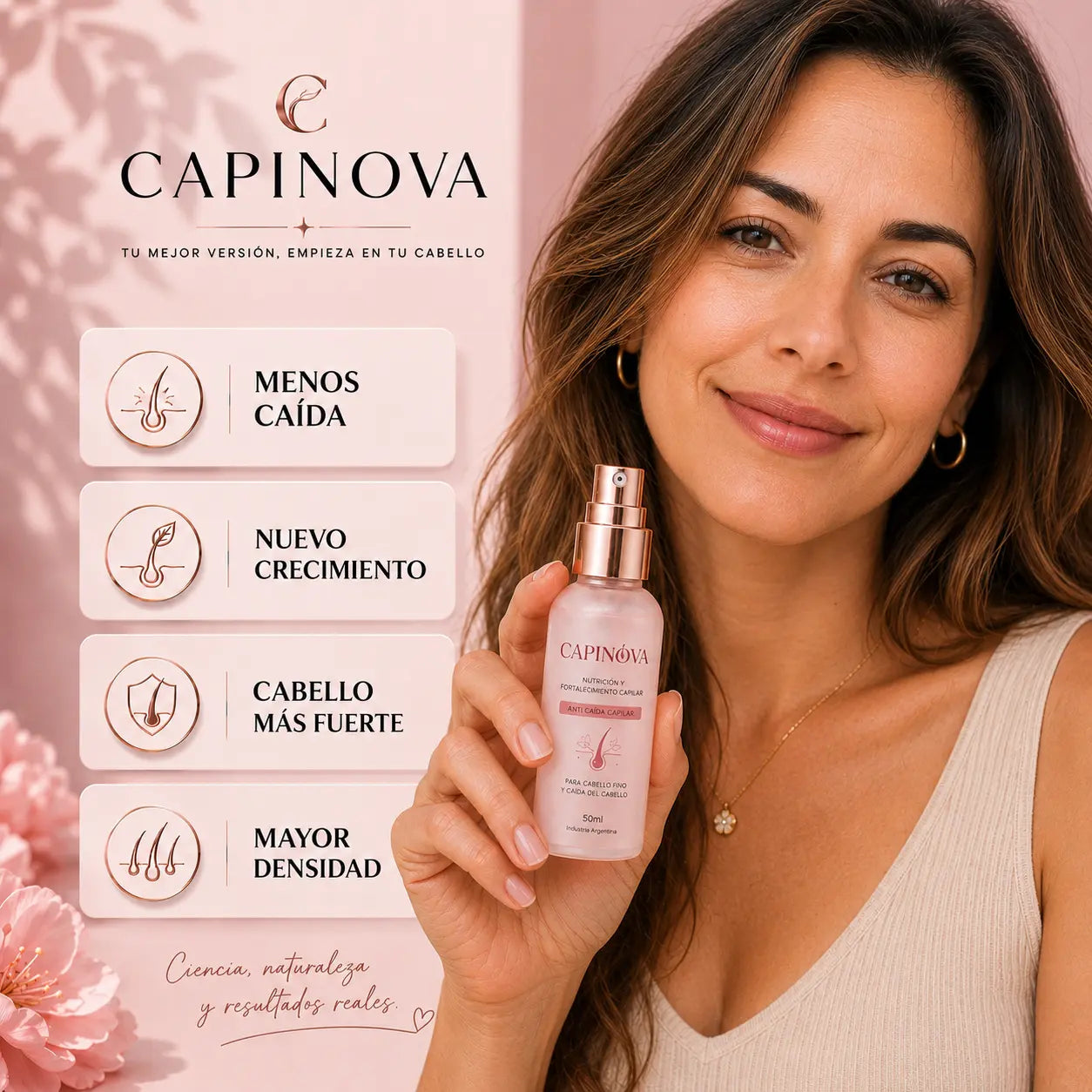 CapiNova - Spray Capilar diseñado para el Post Parto